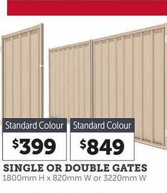 Single or double gates