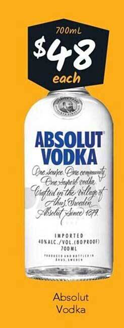 Absolut vodka