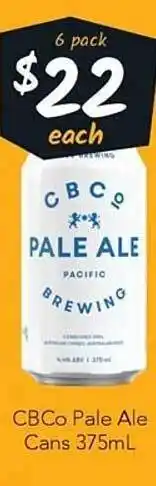 Cellarbrations Cbco pale ale cans offer