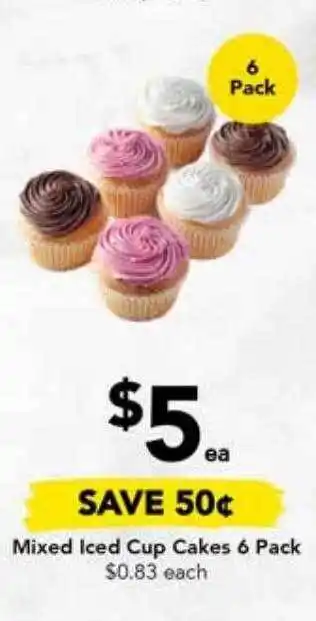 Drakes Mixed iced cup cakes offer