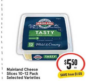 IGA Mainland cheese slices offer