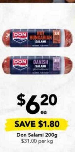 Drakes Don salami offer
