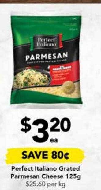 Drakes Perfect italiano grated parmesan cheese offer
