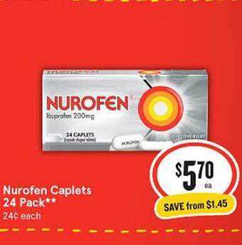 IGA Nurofen caplets offer