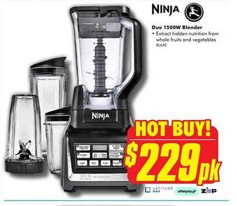 The Good Guys Ninja duo 1500w blender offer