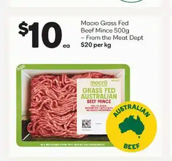 Woolworths Macro grass fed beef mince offer