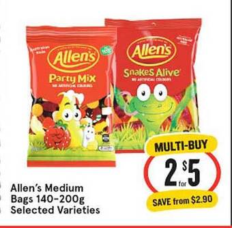 IGA Allen's medium bags offer