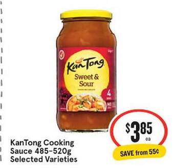 IGA Kantong cooking sauce offer