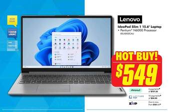 The Good Guys Lenovo ideapad slim 1 15.6 offer