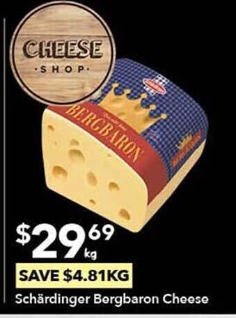 Ritchies Schardinger bergbaron cheese offer