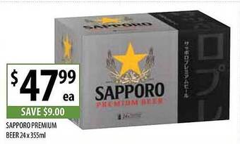 Supabarn Sapporo premium beer offer