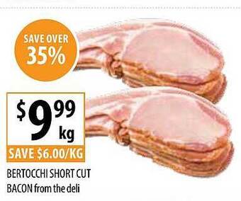Supabarn Bertocchi short cut bacon offer