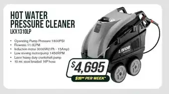 Burson Auto Parts Lavor hot water pressure cleaner lkx 1310lp offer