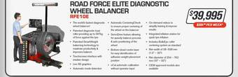 Road force elite diagnostic wheel balancer