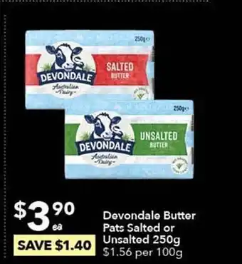 Ritchies Devondale butter pats salted or unsalted offer