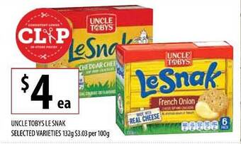 Supabarn Uncle tobys le snak offer