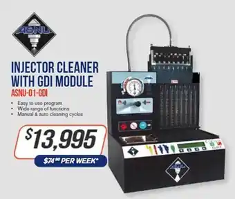 Asnu injector cleaner with gdi module asnu-01-gdi