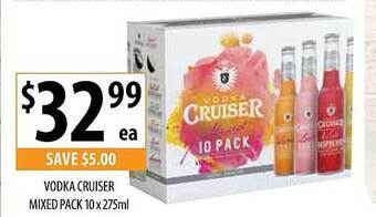 Supabarn Vodka cruiser mixed pack offer
