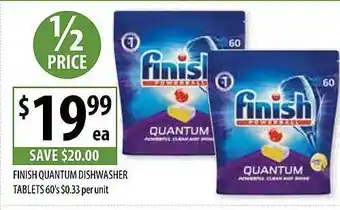 Finish quantum dishwwasher tablets