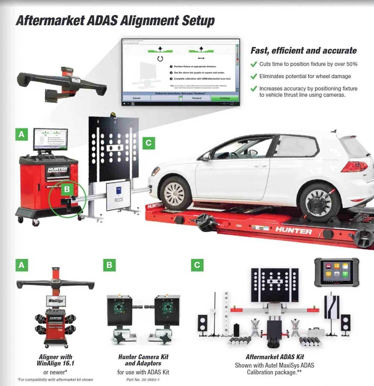 Aftermarket adas alignment setup offer at Burson Auto Parts