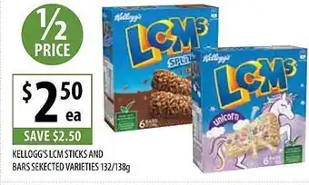Supabarn Kellogg's lcm sticks and bars offer