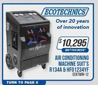 Burson Auto Parts Ecotechnics air conditioning machine suit's r134a & hf01234yf offer