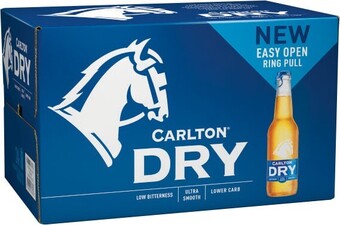 Coles Carlton Dry Bottles 24x330mL offer