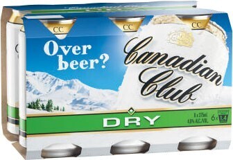 Coles Canadian Club & Dry Cans 6x375mL offer