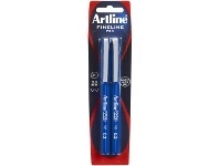 Officeworks Artline 220 Fineliner 0.2mm Blue 2 Pack offer