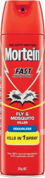 Coles Mortein Fast Knockdown Fly & Mosquito Killer Odourless 350g offer