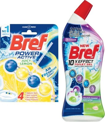 Coles Bref Power Active 50g, Duo-Active 50mL or Toilet Cleaning Liquid 450mL offer