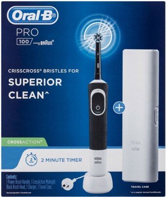 Coles Oral B Pro100 Cross Action Electric Toothbrush 1 Pack offer
