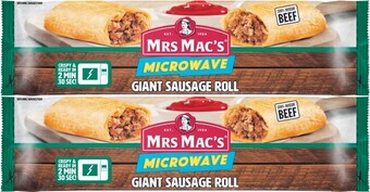 Coles Mrs Macu2019s Microwave Sausage Roll 175g offer