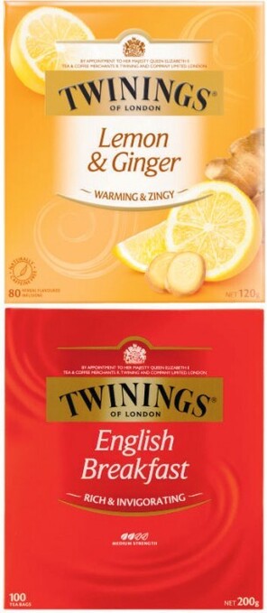 Coles Twinings Tea Bags 80 Pack-100 Pack offer