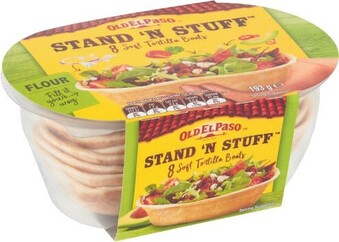 Coles Old El Paso Standu2019N Stuff Soft Tortillas 8 Pack 193g offer