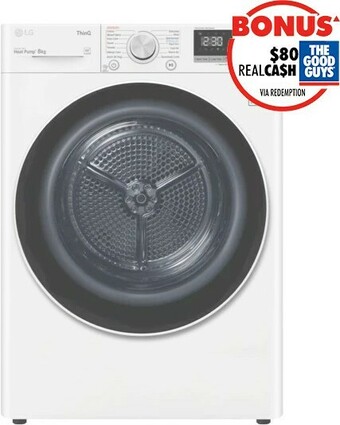 The Good Guys LG 8kg Heat Pump Dryer offer