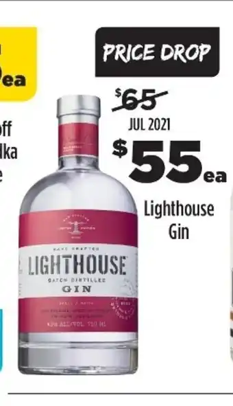 Liquorland Lighthouse Gin offer