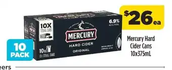 Mercury Hard Cider Cans 10x375ml