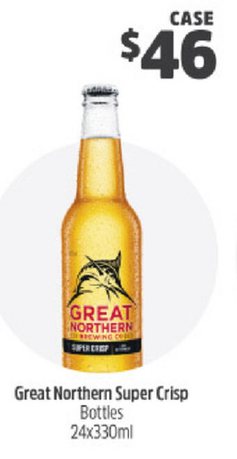 Great Northern Super Crisp Bottles 24x330ml