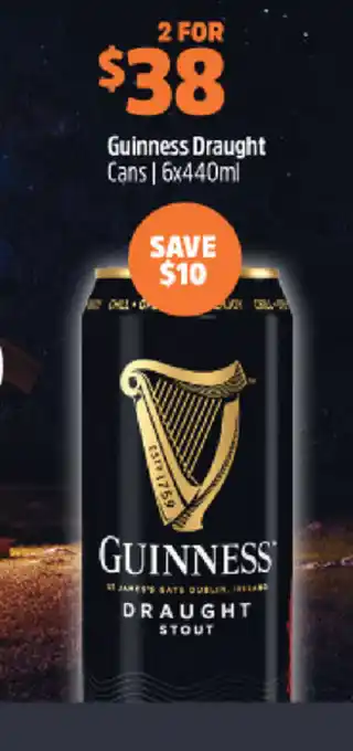 Guinness Draught Cans 6x440ml