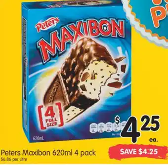 Spar Peters Maxiban 620ml 4 Pack offer