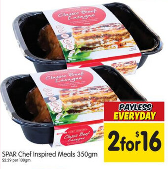 Spar Spar Chef Inspired Meals 350gm offer
