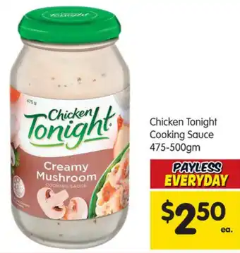 Chicken Tonight Cooking Sauce 475-500gm