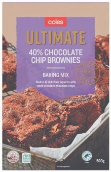 Coles Coles Ultimate Brownie Baking Mix 500g offer