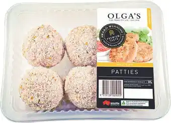 Coles Olgau2019s Fine Foods Chicken Patties 500g offer