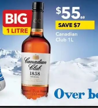 Ritchies Canadian Club 1858 1L offer