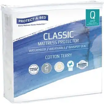 BIG W Protect-a-bed cotton terry classic mattress protector - queen offer