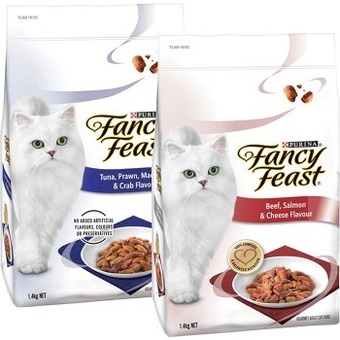 BIG W Fancy feast dry cat food varieties 1.4kg offer