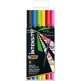 BIG W Bic intensity 6-pack dual tip fineliners offer