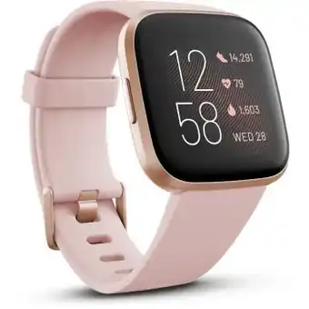 BIG W Fitbit versa 2 smart watch petal copper rose offer